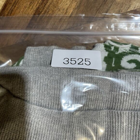 Anthropologie Moth Sweater‎ Cardigan Heather Gray Green Bow Wool Blend Sz S - Picture 7 of 7